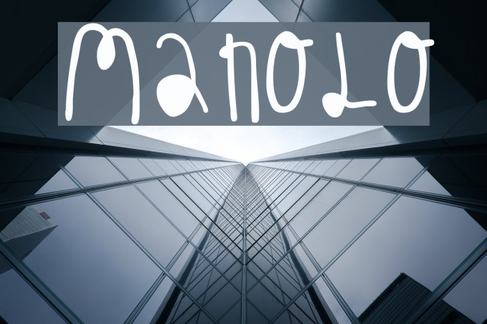 MANOLO Font examples
