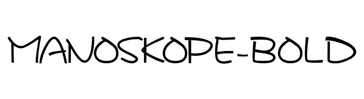 MANOSKOPE-Bold  フリーフォントのダウンロード