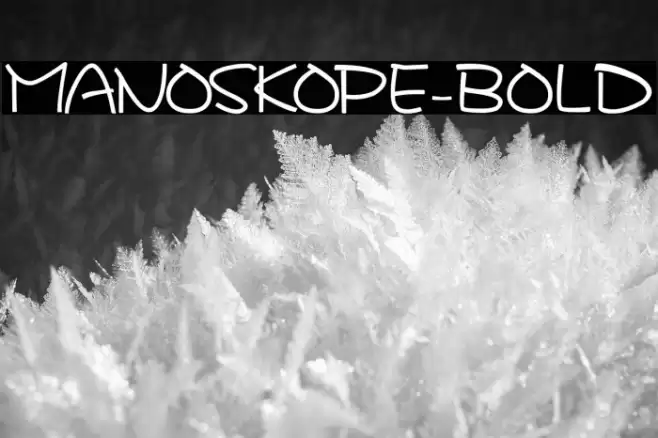 MANOSKOPE-Bold Font examples