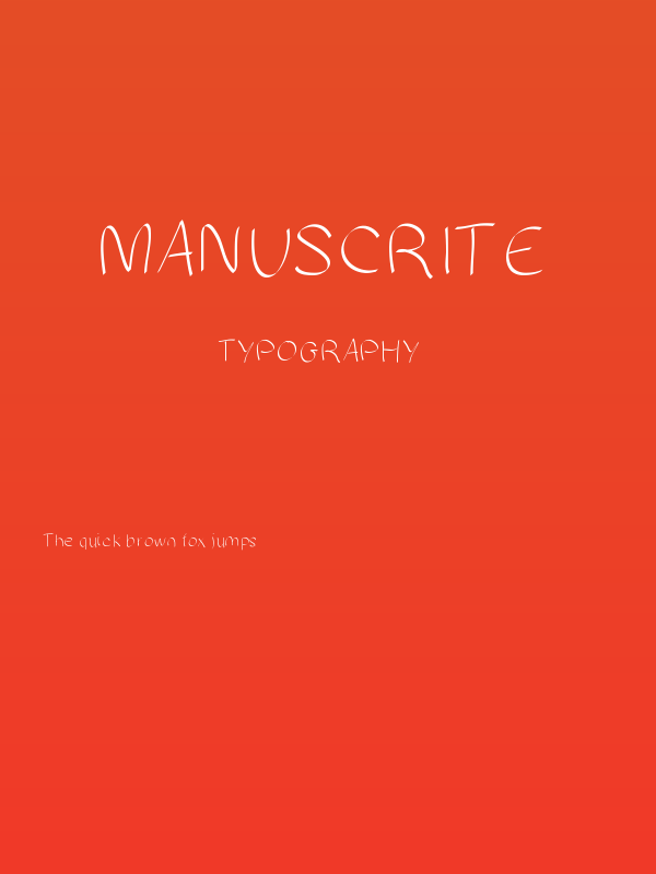 MANUSCRITE Poster