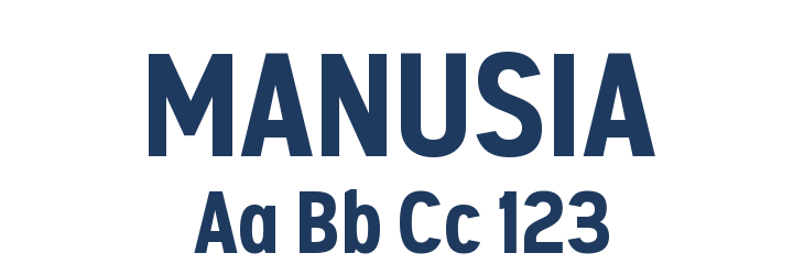 MANUSIA Font Preview