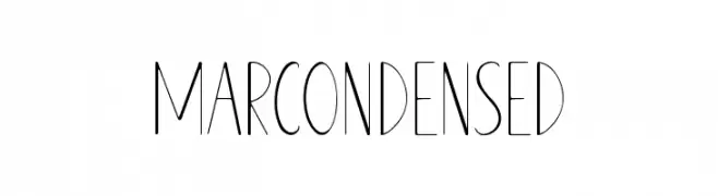 MARCONDENSED  नि: शुल्क फ़ॉन्ट्स डाउनलोड