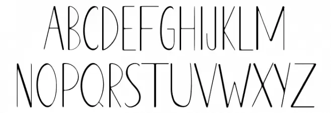 MARCONDENSED Schriftart Groß