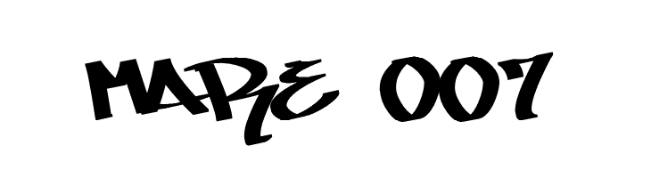 MARE 007  font caratteri gratis