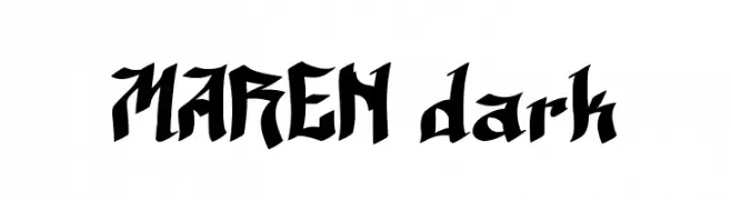 MAREN dark  Frei Schriftart Herunterladen