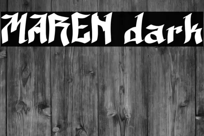 MAREN dark Example 1