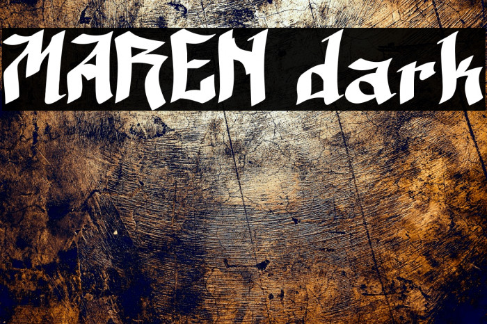 MAREN dark Example 3