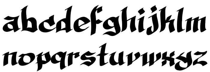 MAREN dark Font LOWERCASE