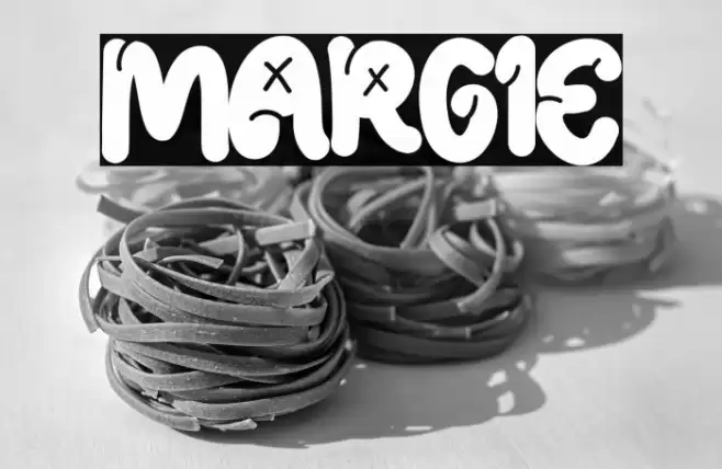 MARGIE Font examples