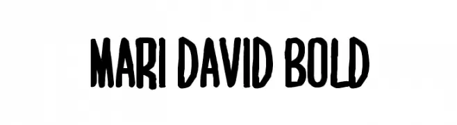 MARI&DAVID BOLD  フリーフォントのダウンロード