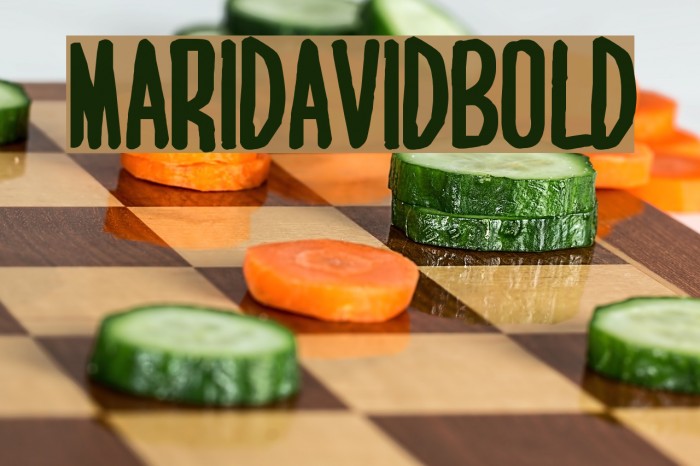 MARI&DAVID BOLD Font examples