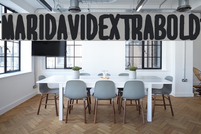 MARI&DAVID EXTRABOLD Font examples