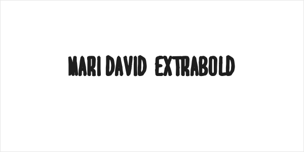 MARI&DAVID  EXTRABOLD Logo