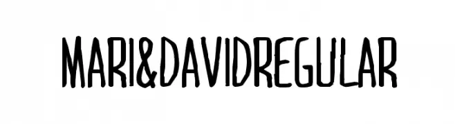 MARI&DAVIDRegular  免费字体下载