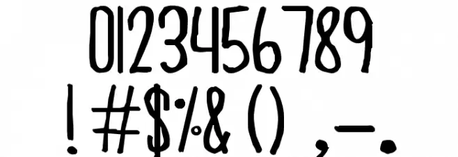 MARI&DAVIDRegular Font OTHER CHARS