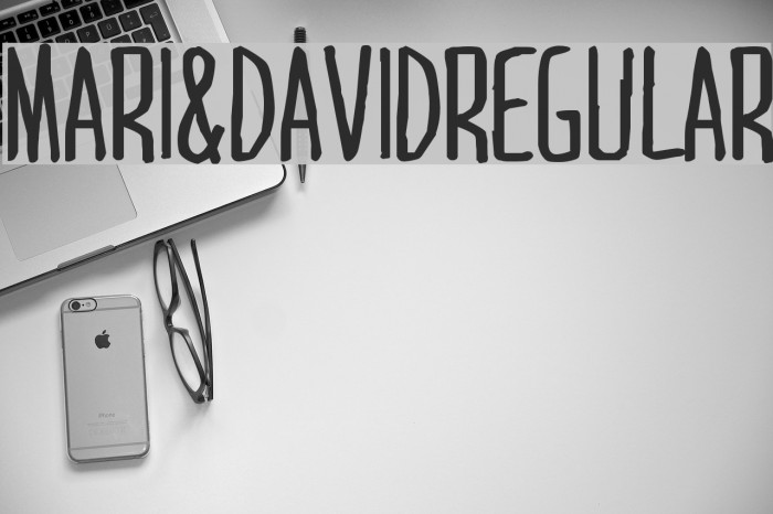 MARI&DAVIDRegular Font examples
