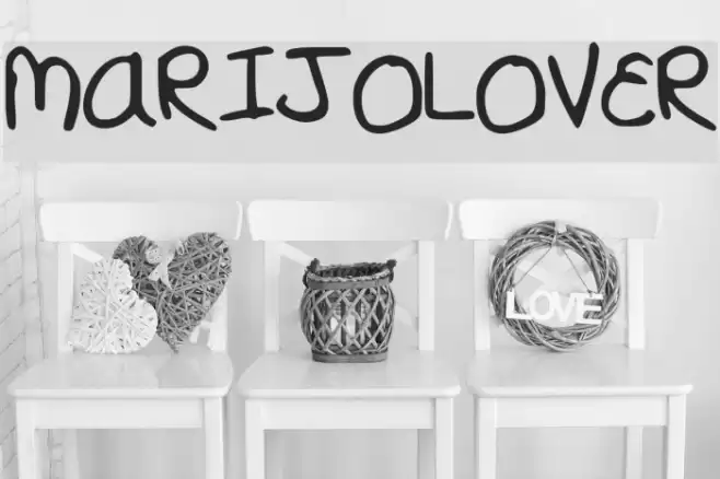 MARIJOLOVER Font examples