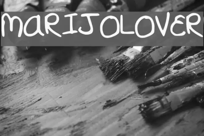 MARIJOLOVER Font examples