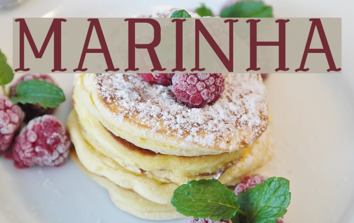 MARINHA Font examples
