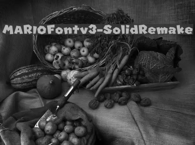 MARIOFontv3-SolidRemake フォント examples