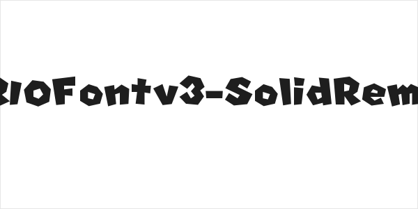 MARIOFontv3-SolidRemake Logo