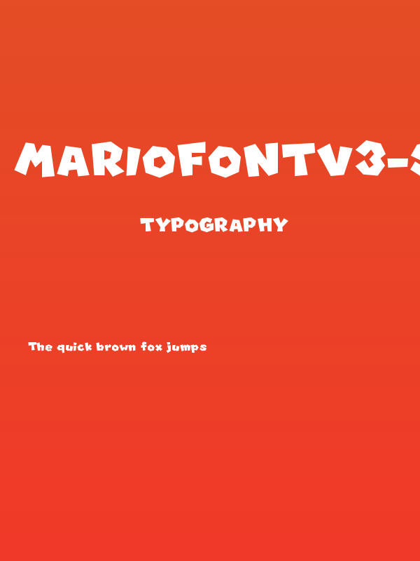 MARIOFontv3-SolidRemake Poster