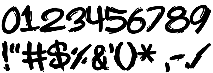 MARKER-NO2HUN Font OTHER CHARS