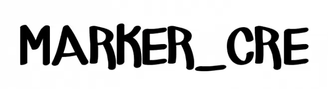 MARKER_CRE  フリーフォントのダウンロード