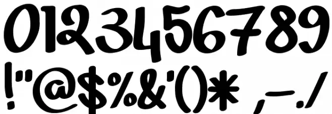 MARKER_CRE Font OTHER CHARS