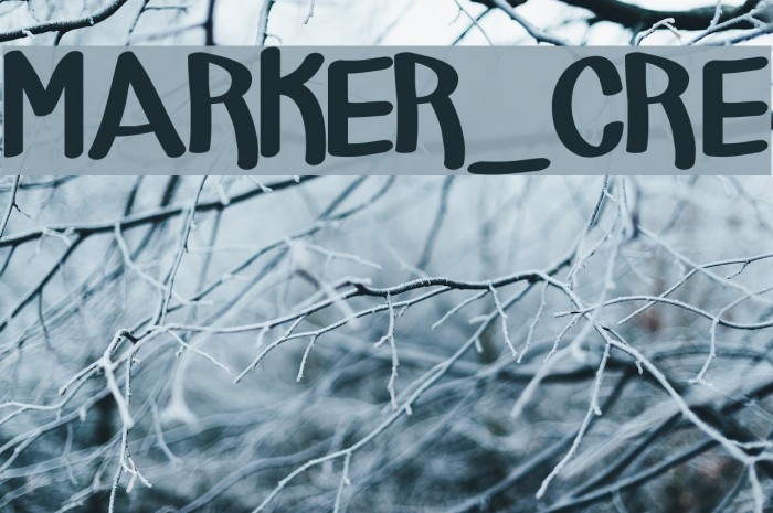 MARKER_CRE Font examples