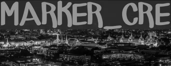 MARKER_CRE Font examples