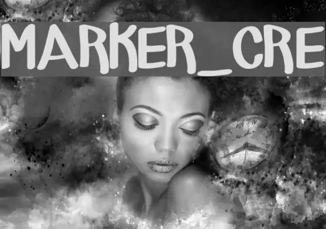 MARKER_CRE Font examples