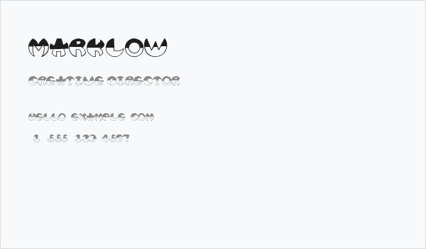 MARKLOW Business Card