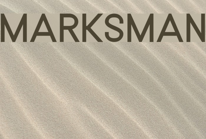 MARKSMAN Font examples