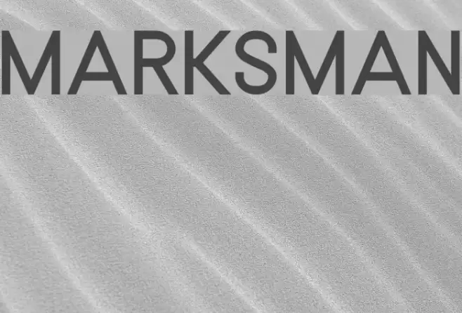 MARKSMAN フォント examples