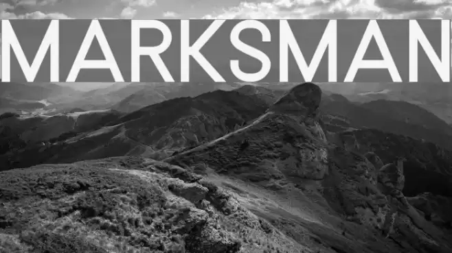 MARKSMAN フォント examples