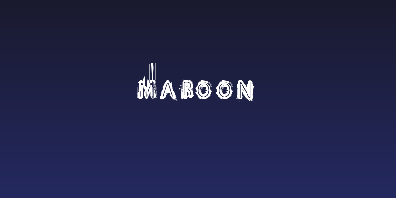 MAROON Social Header