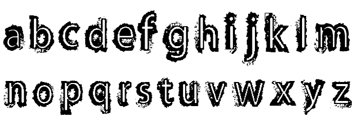 MAROON Font LOWERCASE