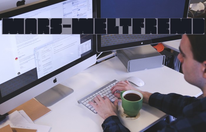MARS-Weltfremd Font examples