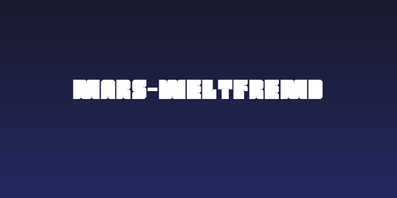 MARS-Weltfremd Social Header