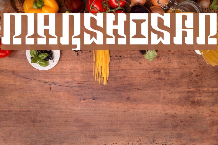 MARSHOSBN Font examples