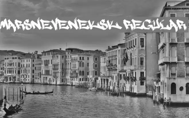 MARSNEVENEKSK Regular Font examples