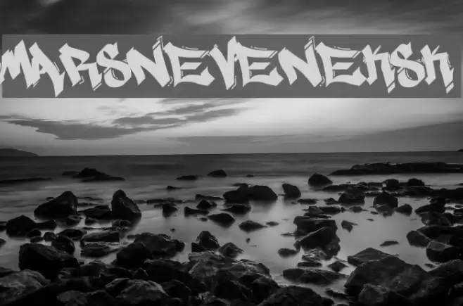 MARSNEVENEKSK Font examples