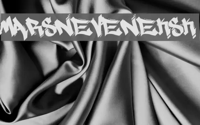 MARSNEVENEKSK Font examples