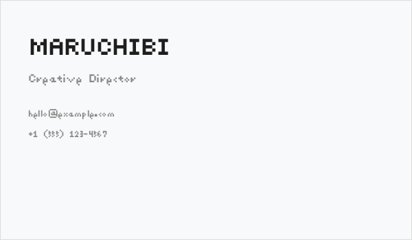 MARUCHIBI Business Card