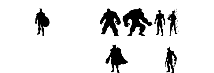 MARVEL HEROES Font LOWERCASE