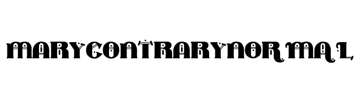 MARY CONTRARY Normal  font caratteri gratis
