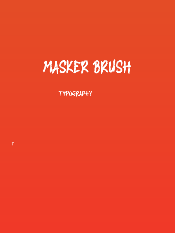 MASKER BRUSH Poster