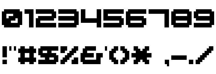 MASSIVE 10 A Font OTHER CHARS