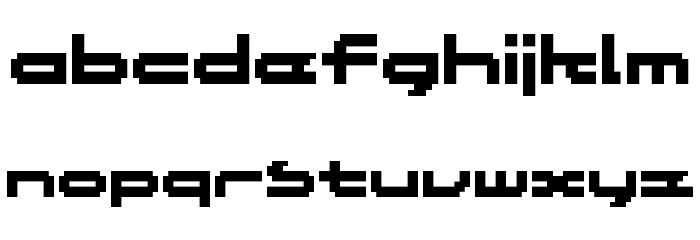MASSIVE 10 A Font LOWERCASE